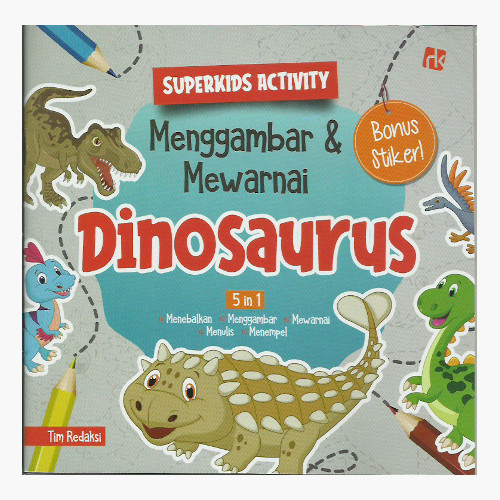 Menggambar dan Mewarnai Dinosaurus - Super Kids Activity