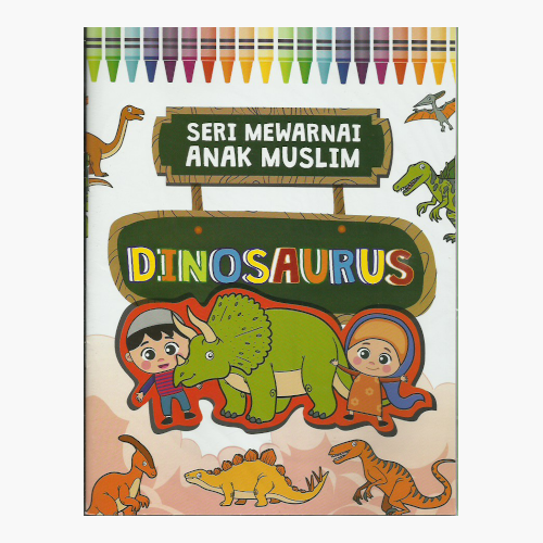 Seri Mewarnai Anak Muslim - Dinosaurus